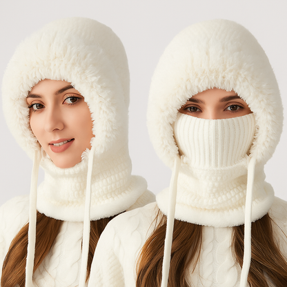 3-in-1 Winter-Strickmütze