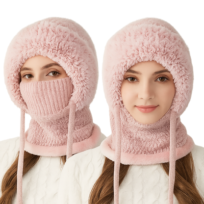 3-in-1 Winter-Strickmütze