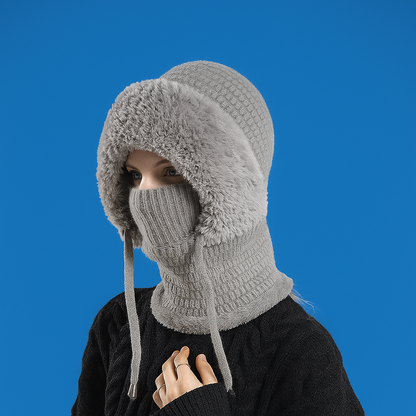 3-in-1 Winter-Strickmütze