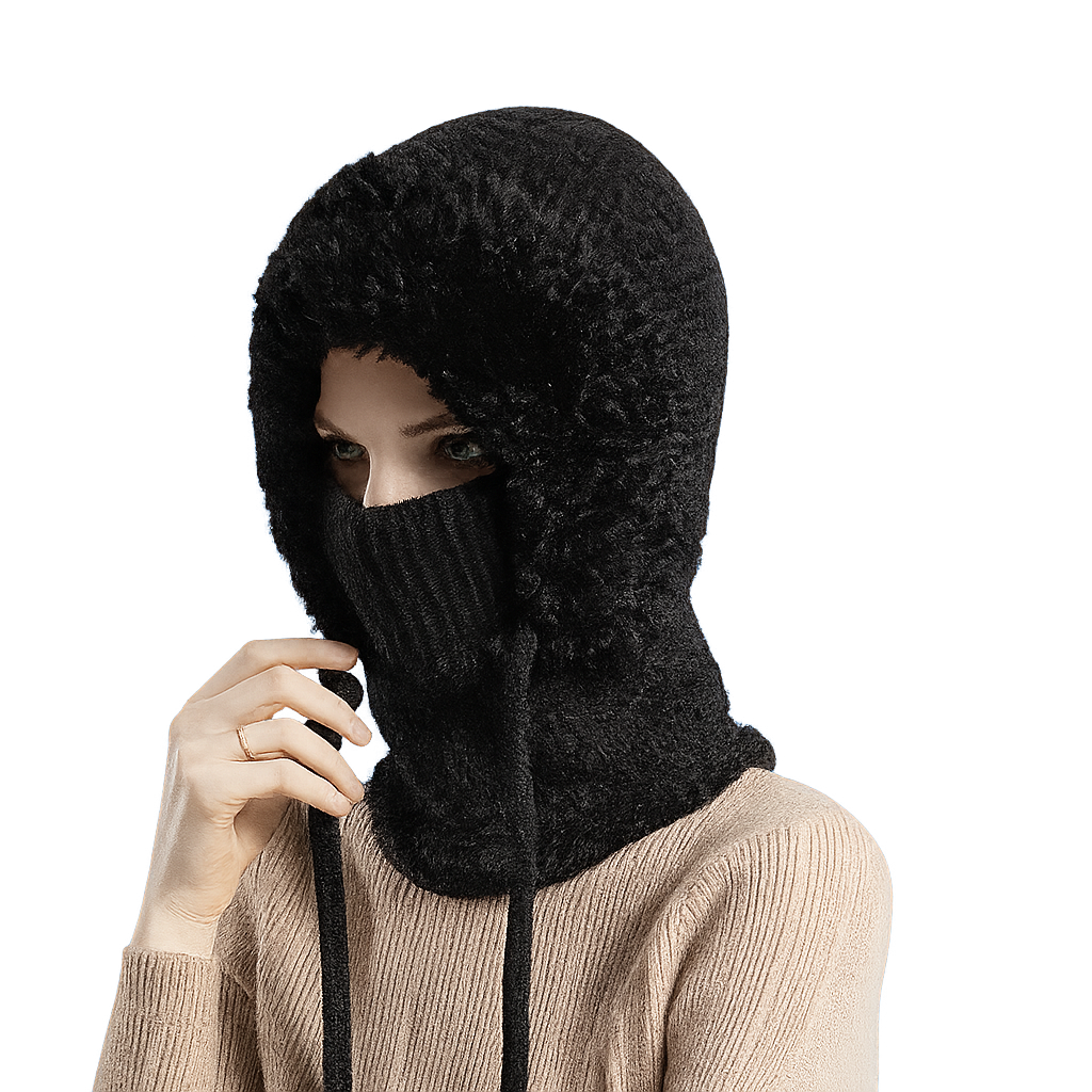 3-in-1 Winter-Strickmütze