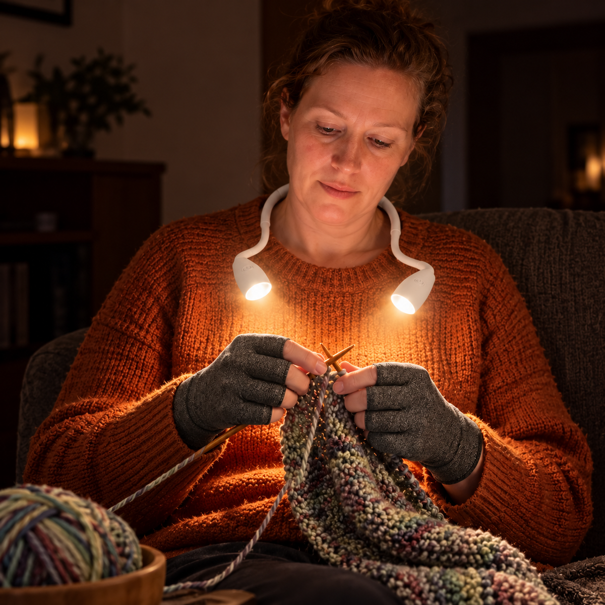Kompressionshandschuhe zum Stricken
